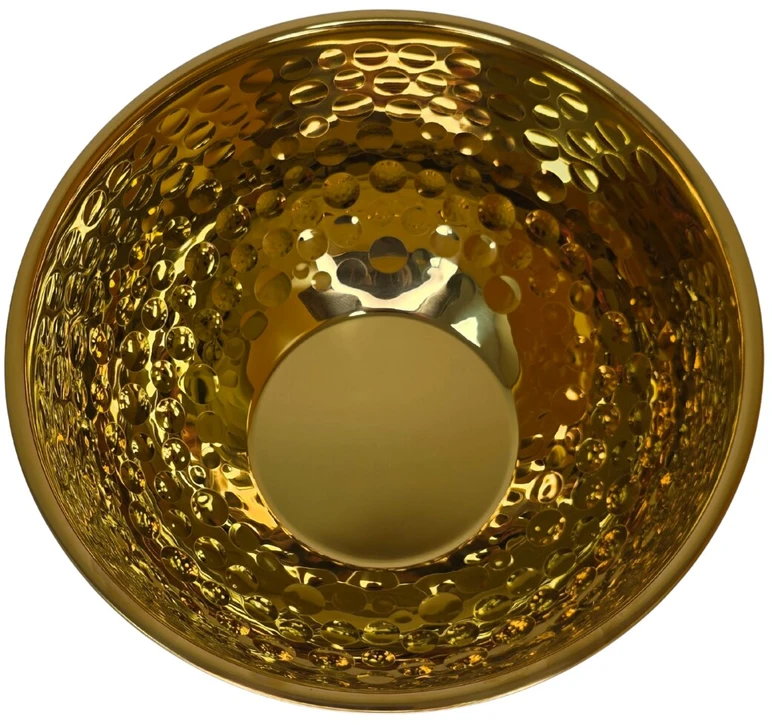 Metalinis dubuo aukso spalvos 26cm 3397-26
