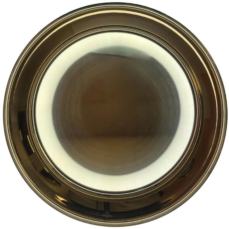 Metalinis padėklas 34cm apvalus aukso spalvos 8373-34