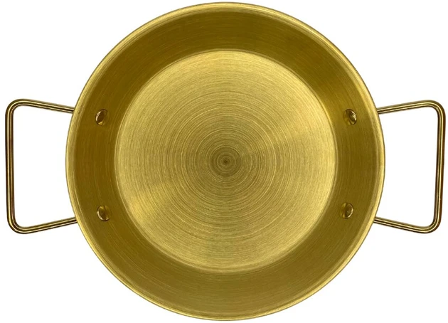 Metalinis padėklas-lėkštė 24cm su rankenomis 004-24