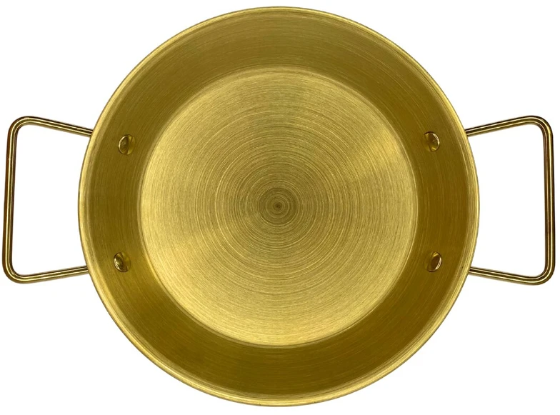 Metalinis padėklas-lėkštė 26cm su rankenomis 004-26