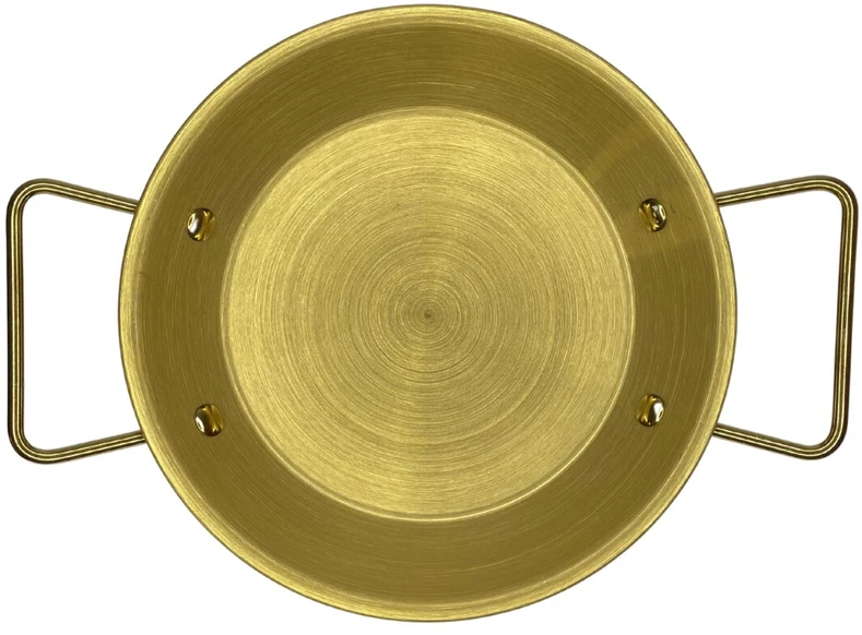 Metalinis padėklas-lėkštė su rankenomis 22cm 004-22
