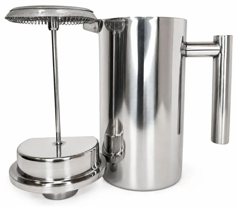Virdulys Nerūdijančio plieno arbatinukas su nuspaudžiamu sieteliu 1000ml