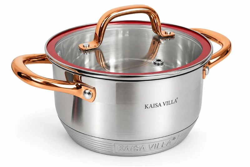 Nerūdijančio plieno puodas Kaisa Villa KV-6630 su dangčiu, 2,7 l