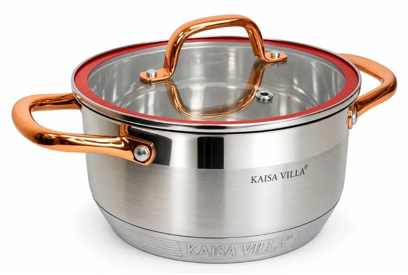 Nerūdijančio plieno puodas Kaisa Villa KV-6631 su dangčiu, 3,6 l
