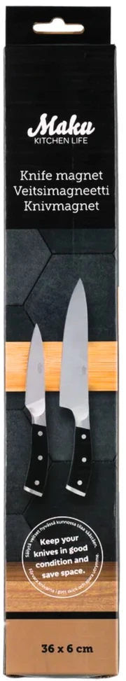 Magnetinis peilių laikiklis iš bambuko Maku Kitchen Life 629065