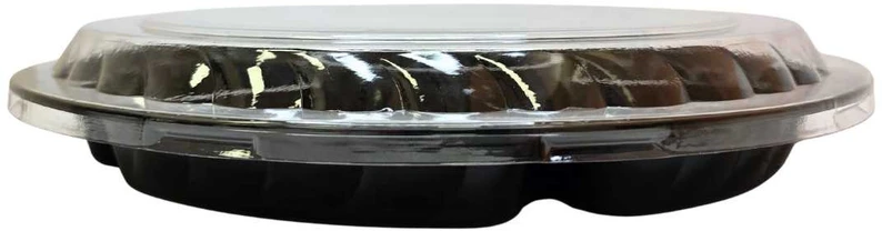 Plastikinis padėklas su dangčiu 1vnt 32 cm