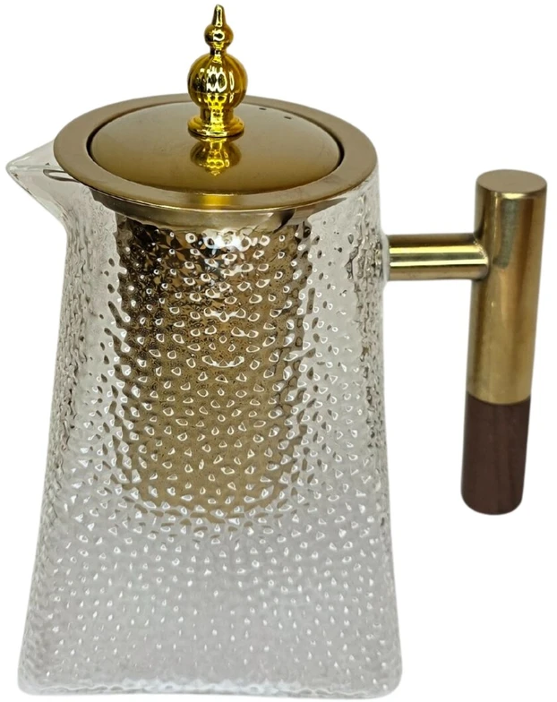 Virdulys Stiklinis arbatinukas su nerūdijančio plieno sieteliu 950ml 4306