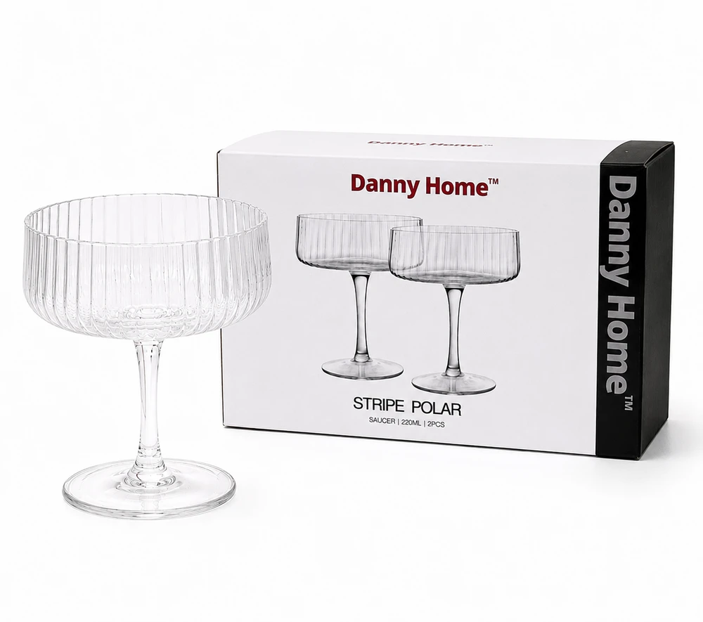 Stiklo taurės 2vnt 220ml DANNY HOME