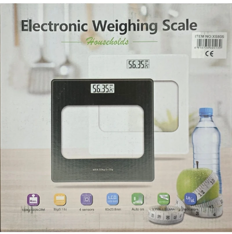 Svarstyklės elektroninės iki 180kg