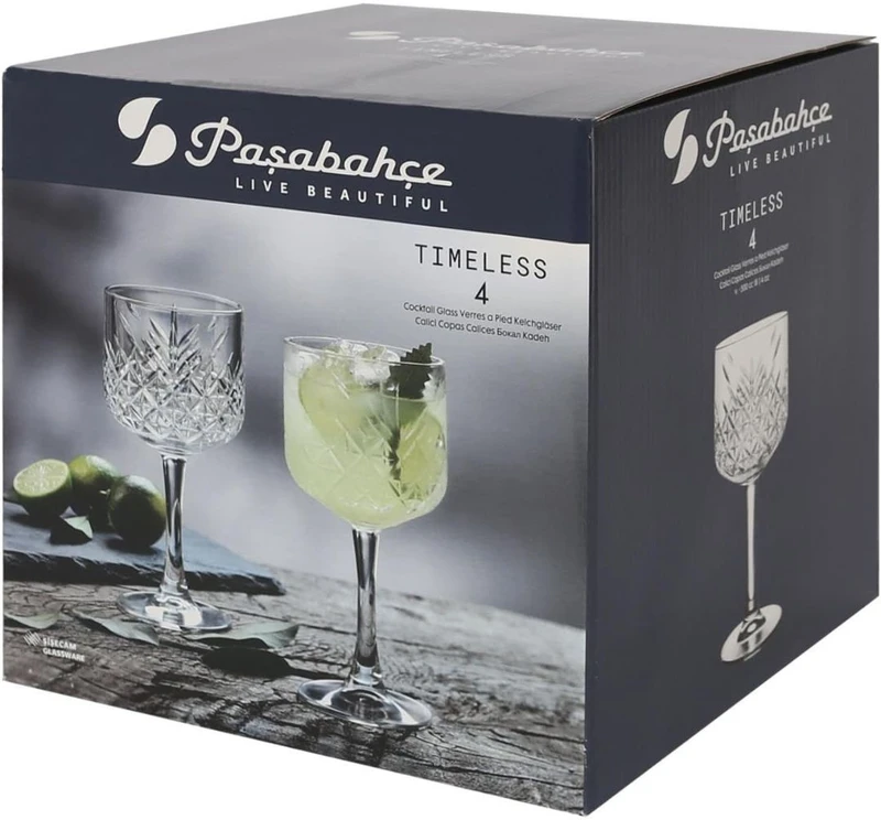Pasabahce Taurės kokteiliams Pasabache TIMELESS 4 x 500ml