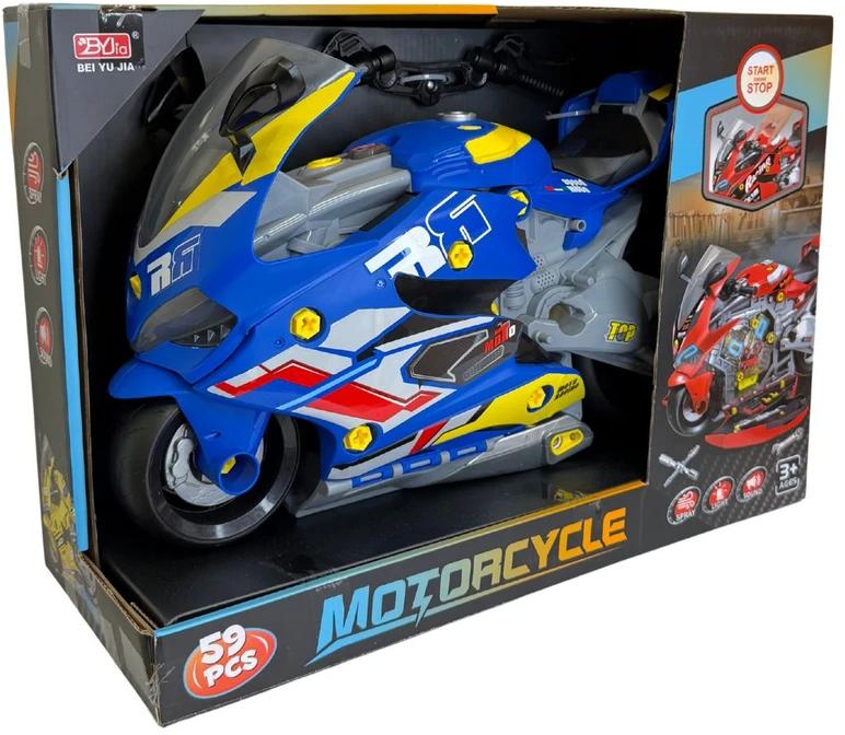 Žaislas motociklas mechaniko rinkinys A002-4