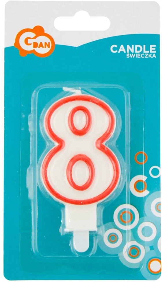 GoDan Žvakutė gimtadienio "8"