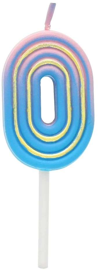 GoDan Žvakutė gimtadienio B&C neon "0"