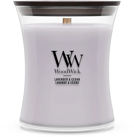 WoodWick Aromatinė žvakė (Lavender & Cedar), 275 g
