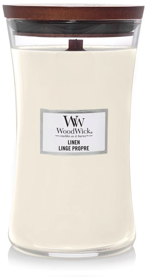 WoodWick Aromatinė žvakė (Linen), 609,5 g