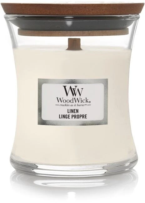 WoodWick Aromatinė žvakė (Linen), 85 g