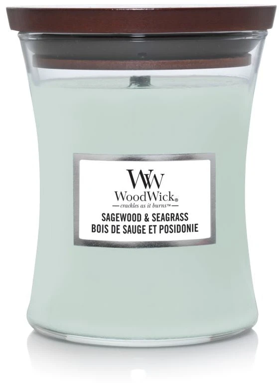 WoodWick Aromatinė žvakė (Sagewood & Seagrass), 275 g