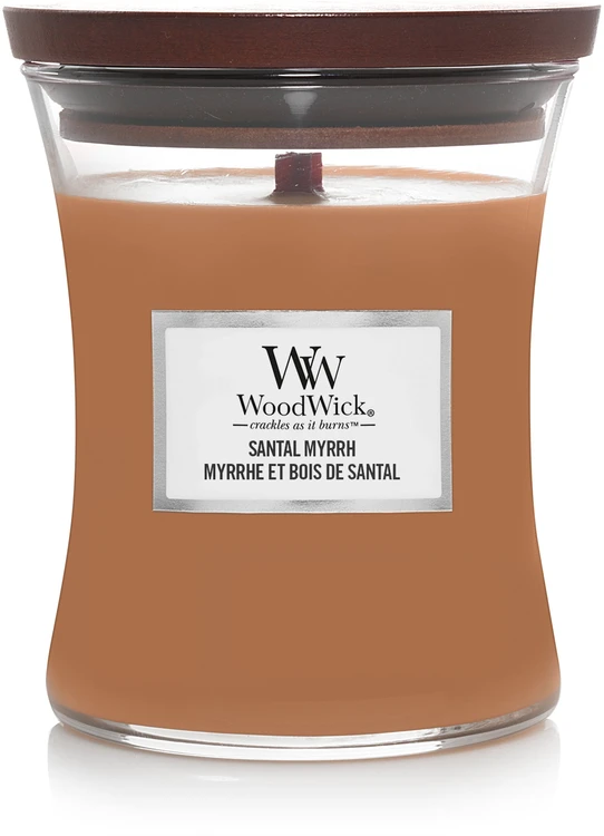 WoodWick Aromatinė žvakė (Santal Myrrh), 275 g