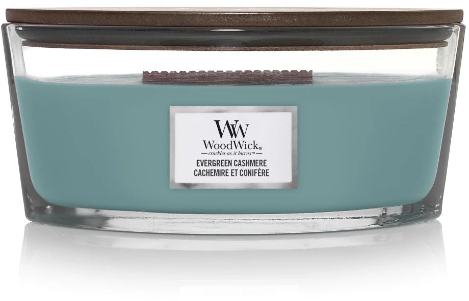 WoodWick Aromatinė žvakė (Evergreen Cashmere), 453,6 g