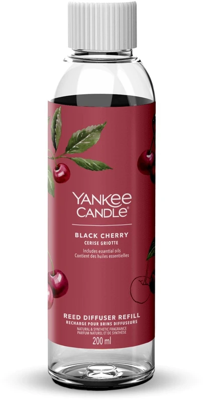 Yankee Candle lazdelių kvapo difuzorius Juodas vyšnių skonio, 200 ml