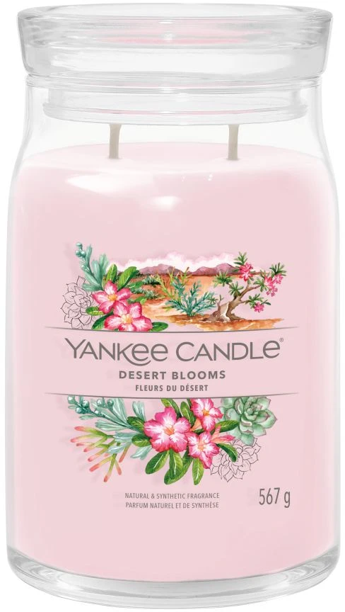 Yankee Candle Aromatinė žvakė Signatūrinis stiklas didelis Desert Blooms 567 g