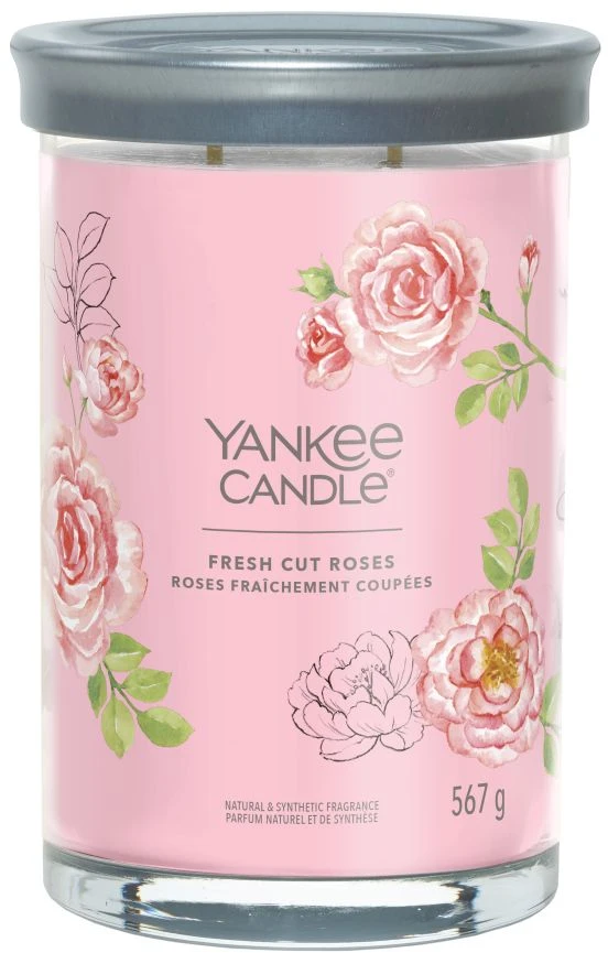 Yankee Candle Aromatinė žvakė Signature tumbler large Fresh Cut Rose s 567 g
