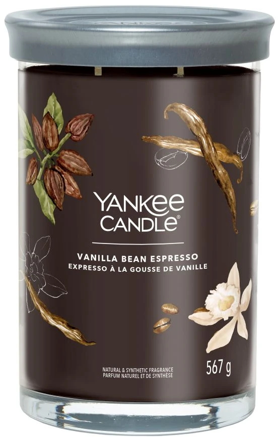 Yankee Candle Aromatinė žvakė Signature tumbler large Vanilla Bean Espresso 567 g