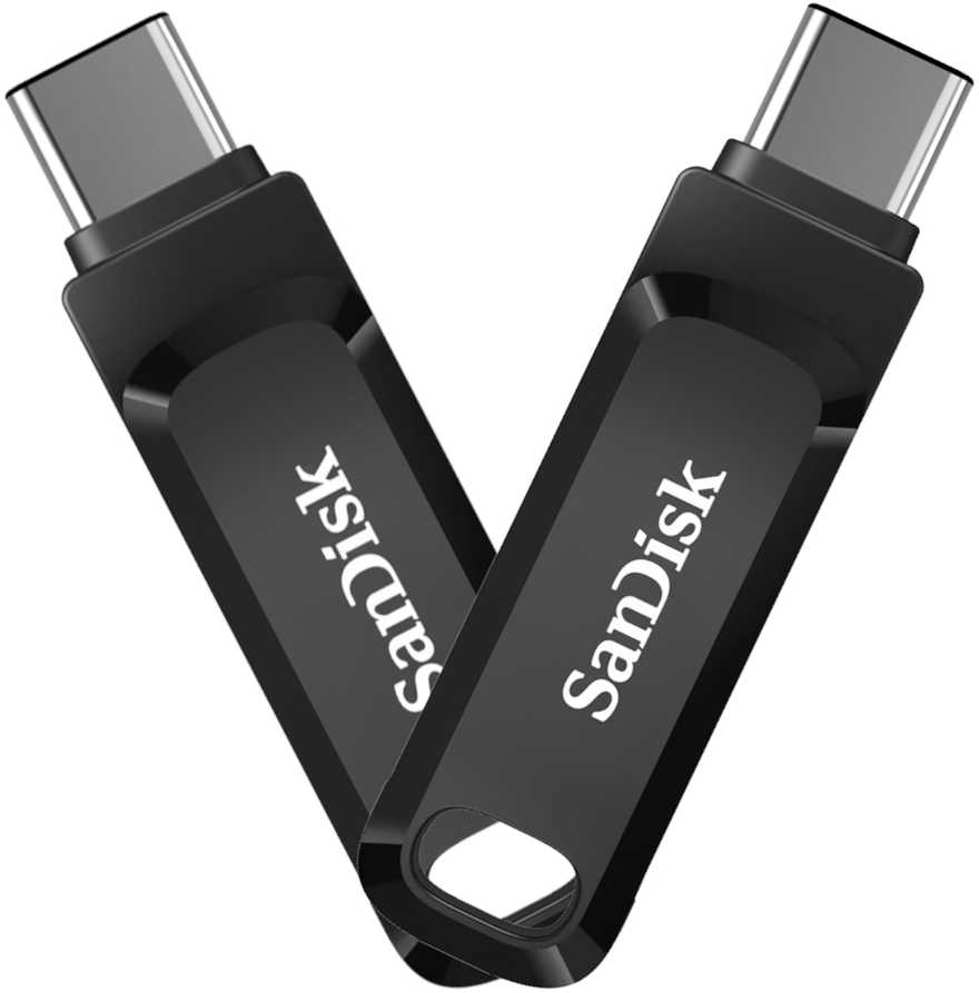 2er Pack SanDisk Ultra Dual Go Type-A/Type-C 128GB USB atmintukas, su pasukamu jungtimi, iki 400 MB/s, USB 3.2 Gen 1x1 (5 Gbit/s)