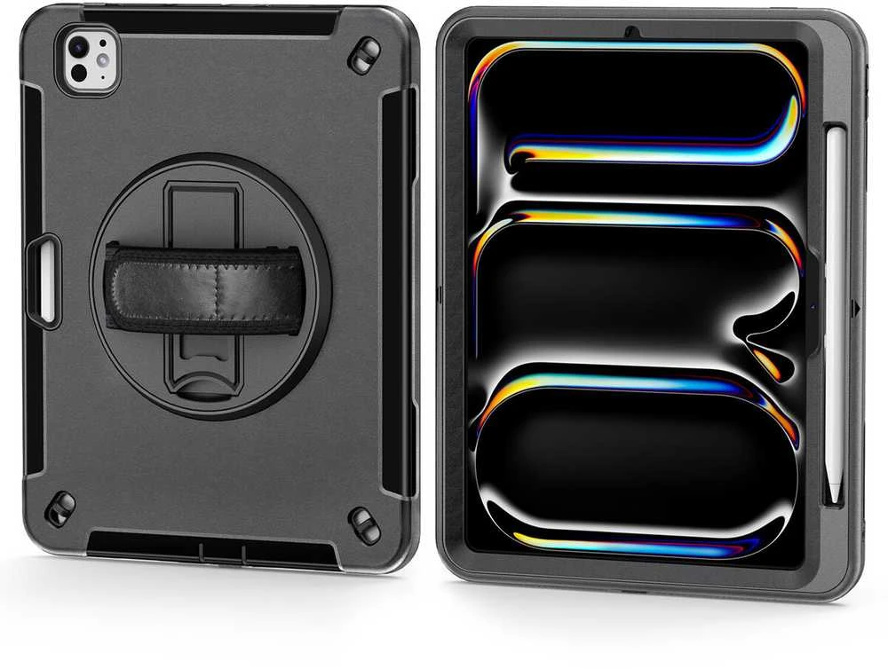 „4smarts Rugged Case Grip“, skirta 11 colių „iPad Pro“ (M4, 2024 m.)