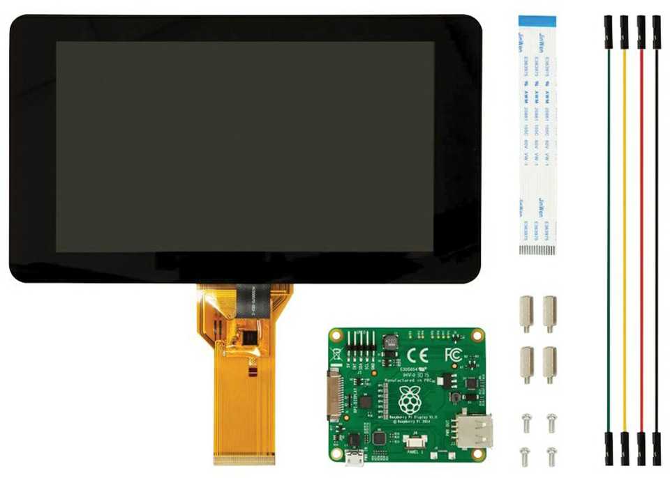 Raspberry Pi 7" Jutiklinis ekranas Ekranas 800 x 480