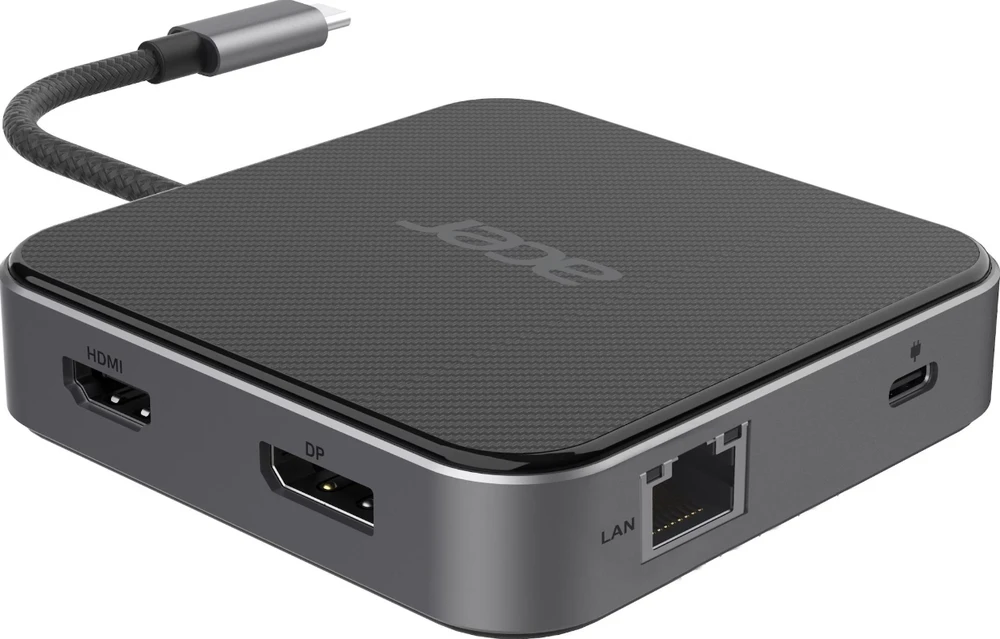 Acer USB-C dokas su HDMI, DP ir tinklo jungtimi
