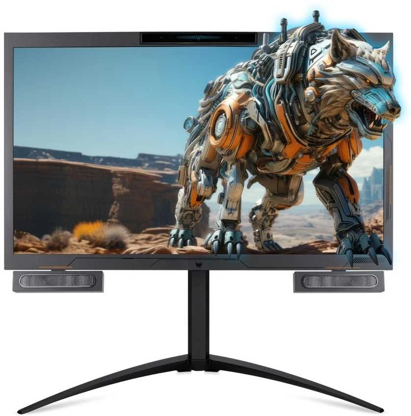 Žaidimų monitorius Acer Predator DS2 3D SpatialLabs View PSV27-2  | 68.6 cm (27") | 3D AHVA | 4K UHD (3840 x 2160) | 160 Hz | 400 cd/m² | DisplayPort, HDMI, USB type C
