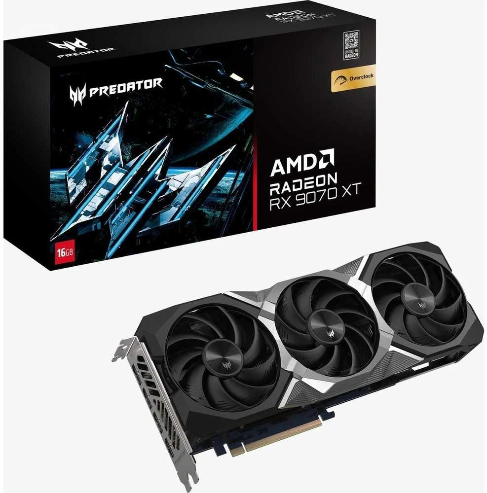 Vaizdo plokštė „Acer Predator BiFrost Radeon RX 9070 XT OC“ 16 GB AMD GDDR6