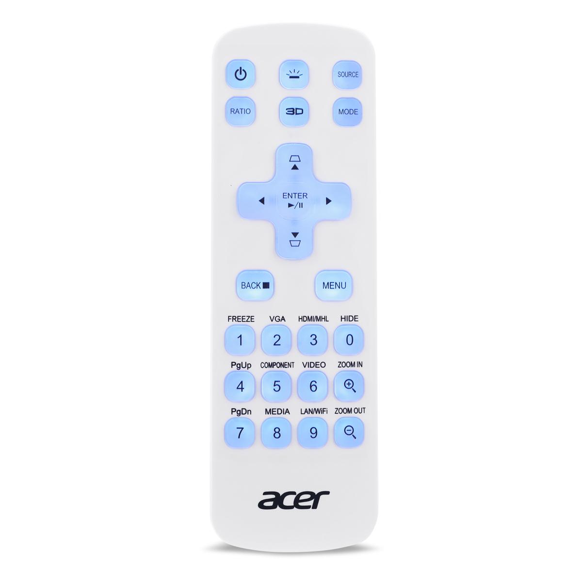 Acer MC.JQ011.005 nuotolinio valdymo pultelis IR belaidis Universalus Spaudžiamieji mygtukai