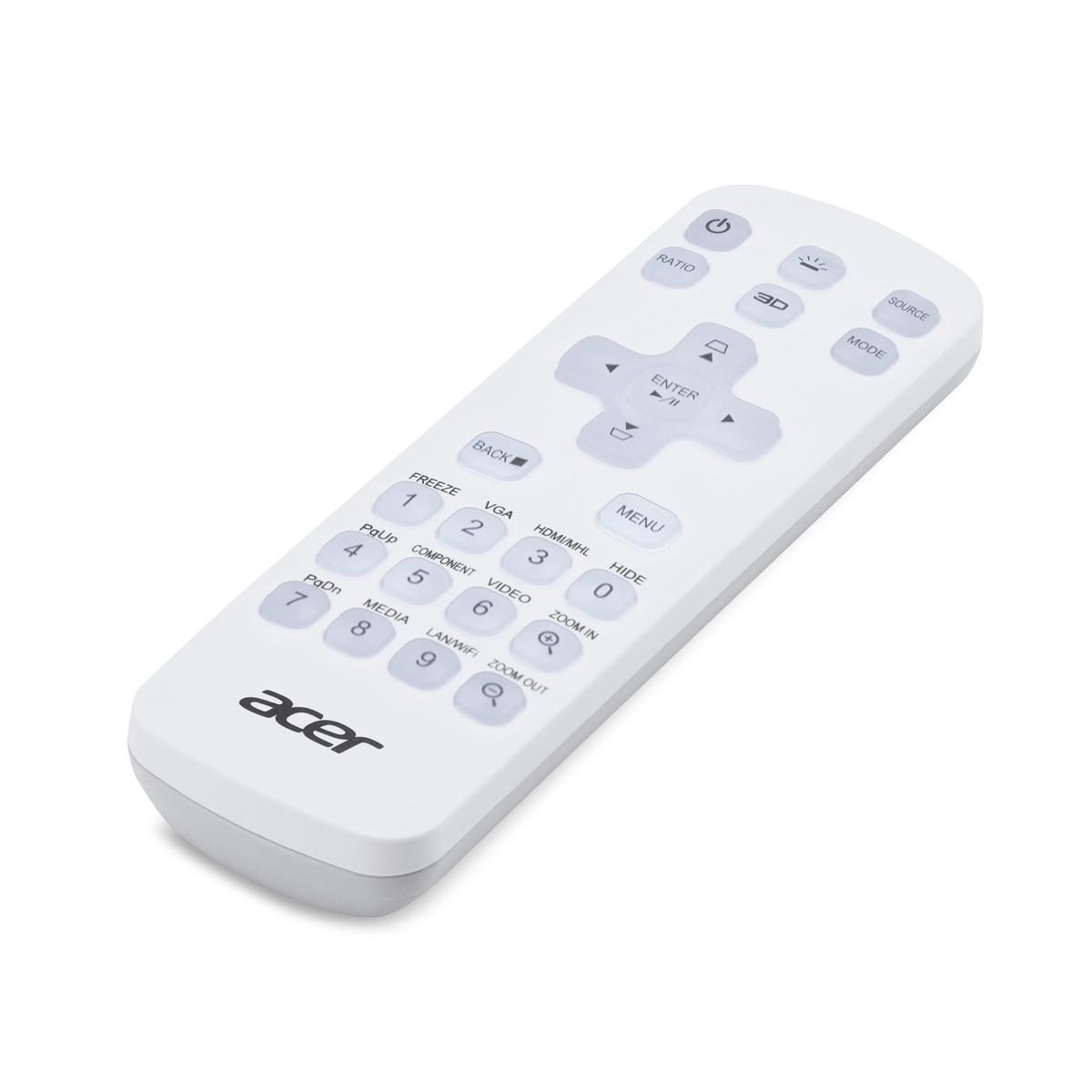 Acer MC.JQ011.005 nuotolinio valdymo pultelis IR belaidis Universalus Spaudžiamieji mygtukai