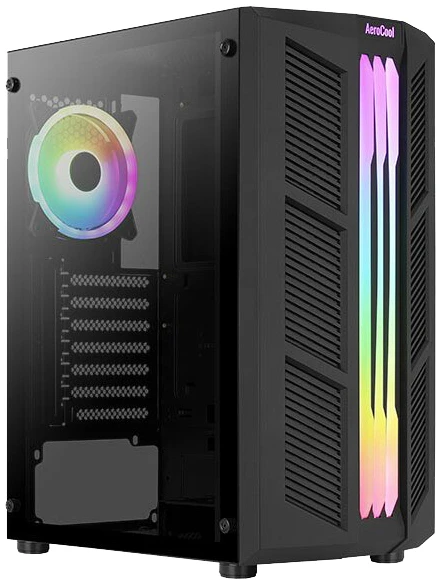 AEROCOOL PGS PRIME-G-BK-v2 ARGB Juodas Mid Tower PC dėklas