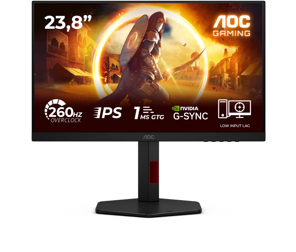 Monitorius AOC 24G4ZR - 260Hz OC | Full HD | Fast IPS | 23.8" | 0.3ms MPRT | HDR10