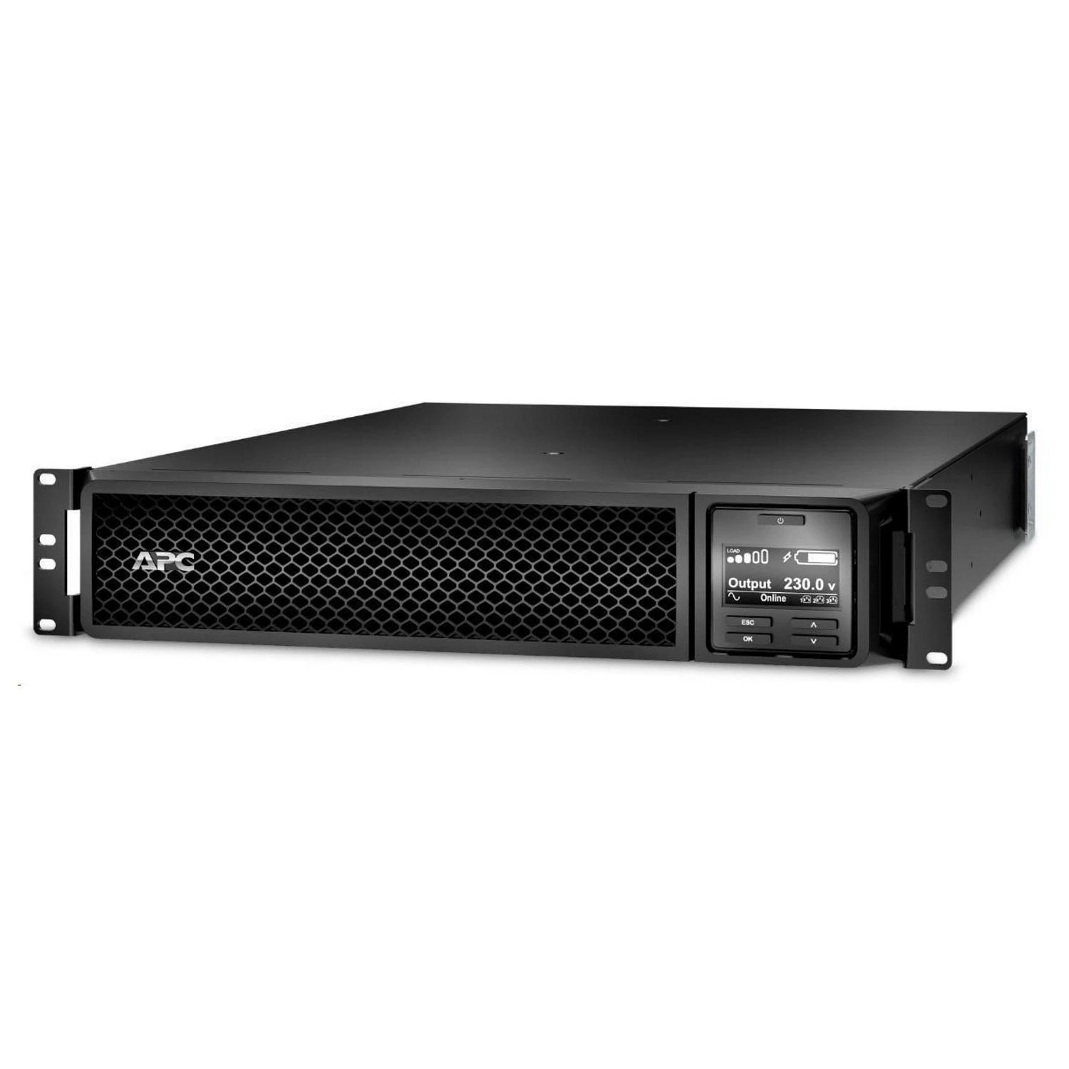 Apc „Smart-UPS SRT“ 3000 VA / 2700 W RM 230 V prijungtas, 4 min. esant pilnai apkrovai