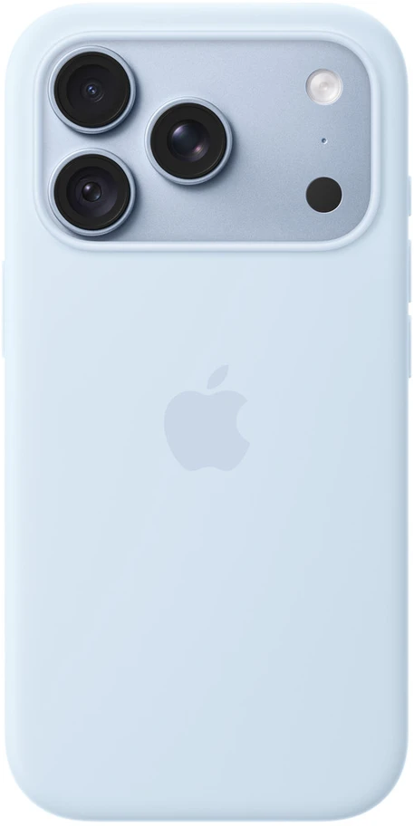 Apple iPhone 18 Pro Silikoninis dėklas with MagSafe - Crisp Blue - MK8W4ZM/A