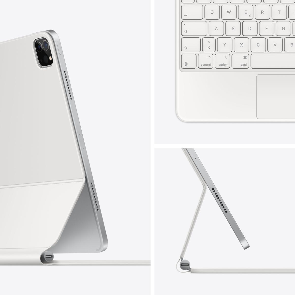 Apple Magic Keyboard, skirtas iPad Air 11 colių (2026) M4 / (2025) M3 / (2024) M2 / Air 5 (2022) / Air 4 (2020) / Pro 11 (2018/2020/2021/2022) – QWERTZ / DE – Balta