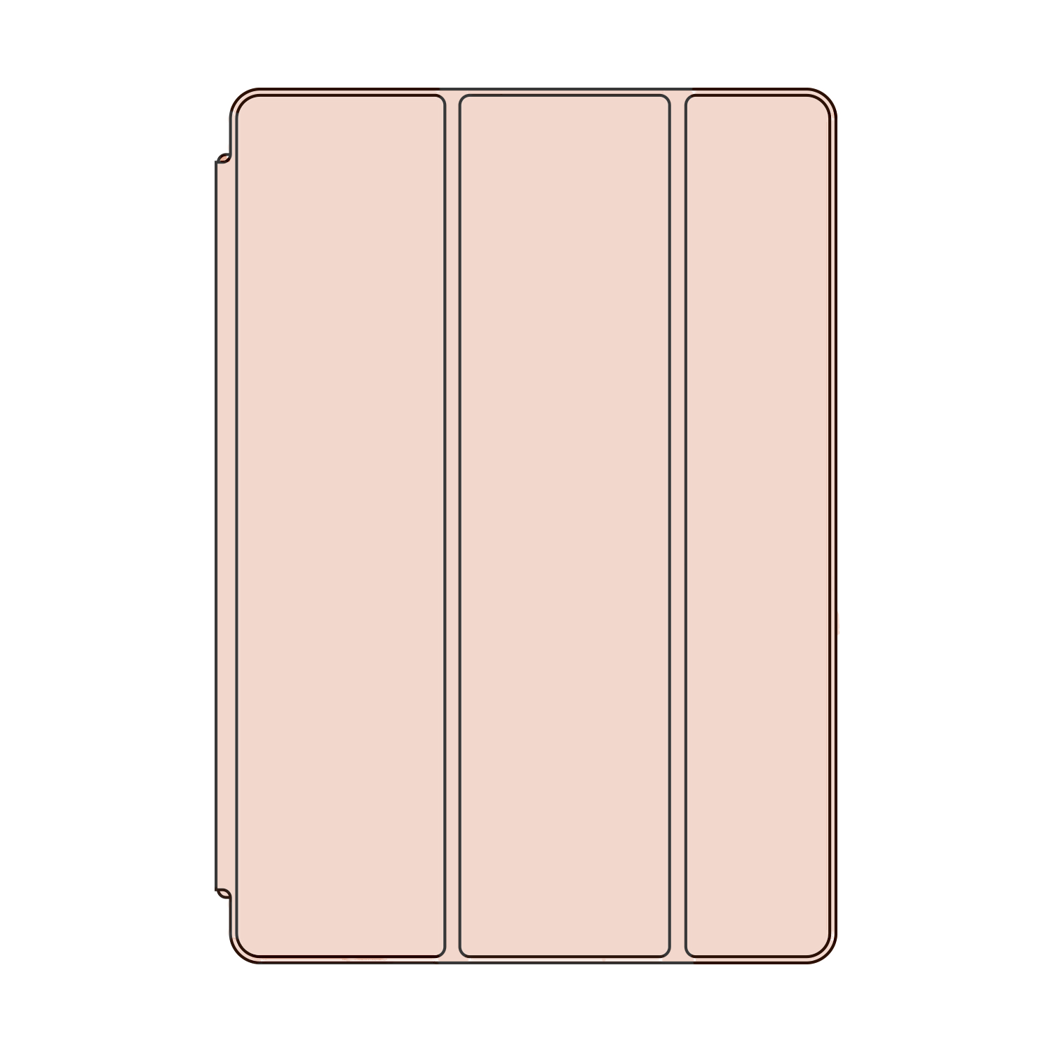 Apple išmanus sulankstomas dėklas skirtas 11" iPad Pro - Rožinis