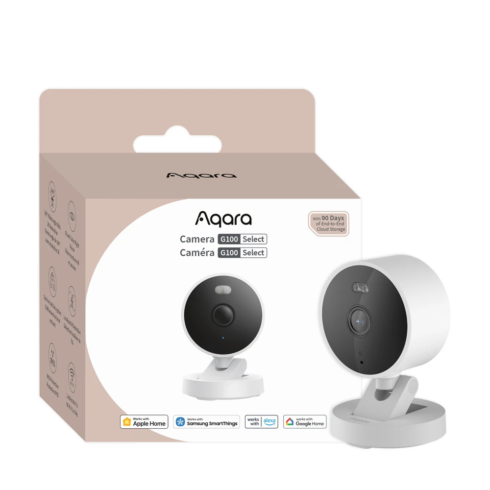Aqara G100 2K išmanioji kamera IP65, balta (CH-C08D)