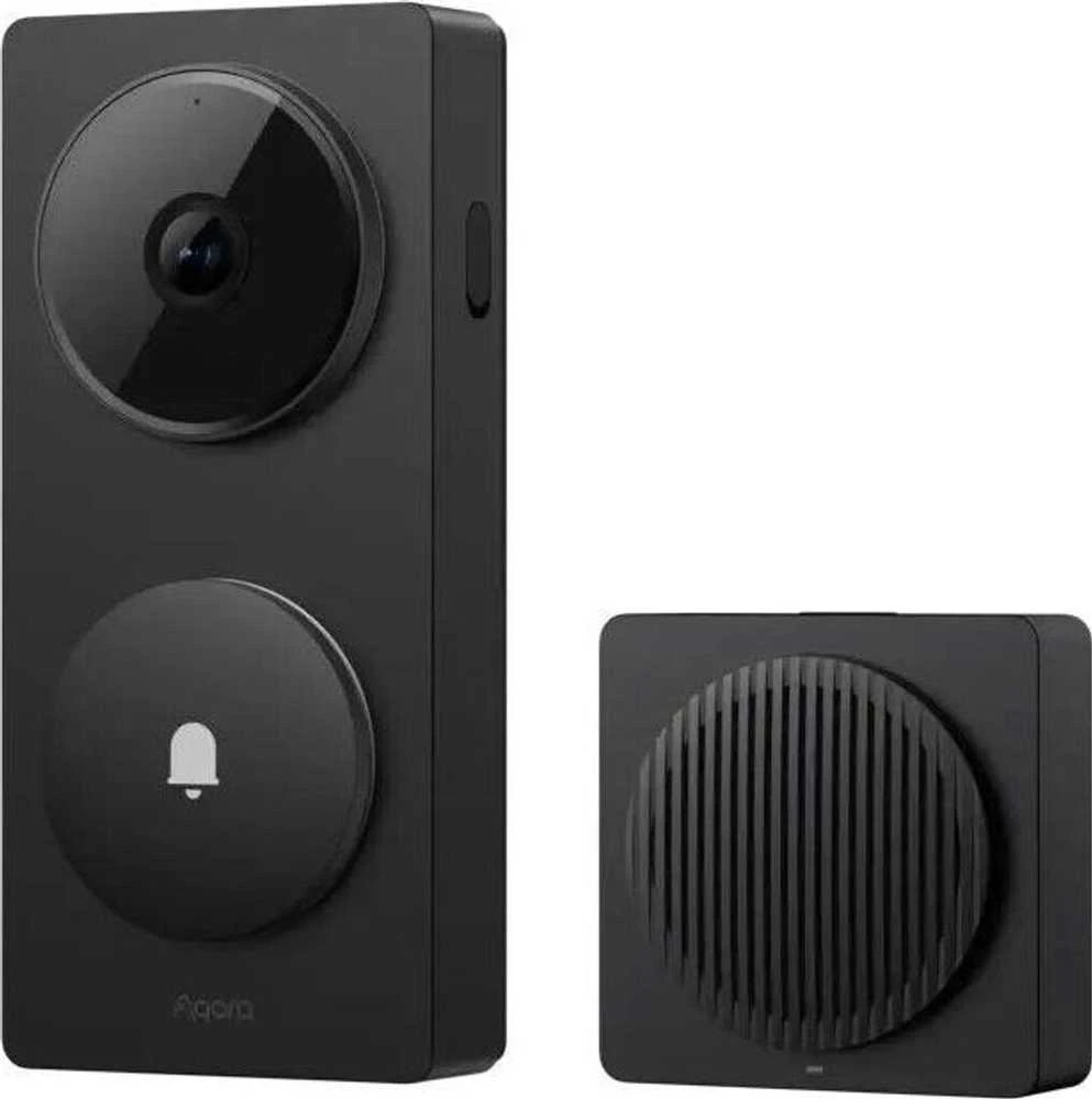 Aqara G410 Select Durų skambutis centralė veikia su Apple HomeKit, Zigbee, Matter, juoda
