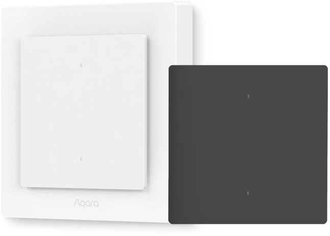 Aqara H2 Išmanus 2 mygtukų 1 kanalo zigbee, Thread jungiklis (WS-K07D)