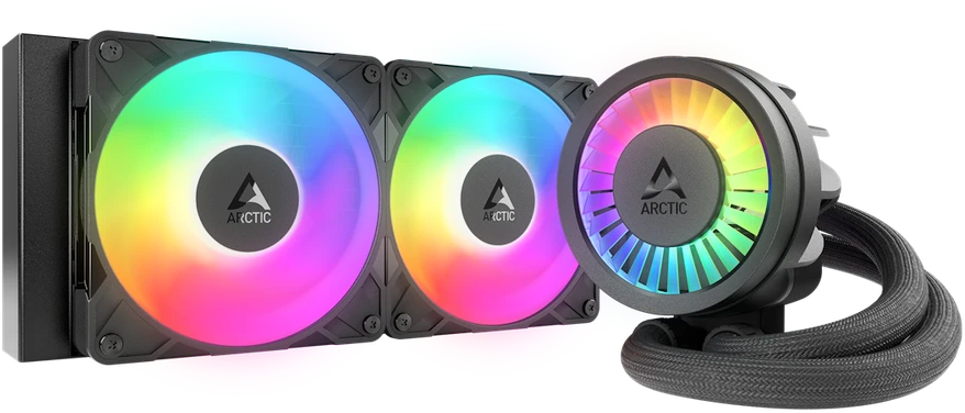 ARCTIC Liquid Šaldiklis III PRO 240 A-RGB procesoriaus aušintuvas, juodas
