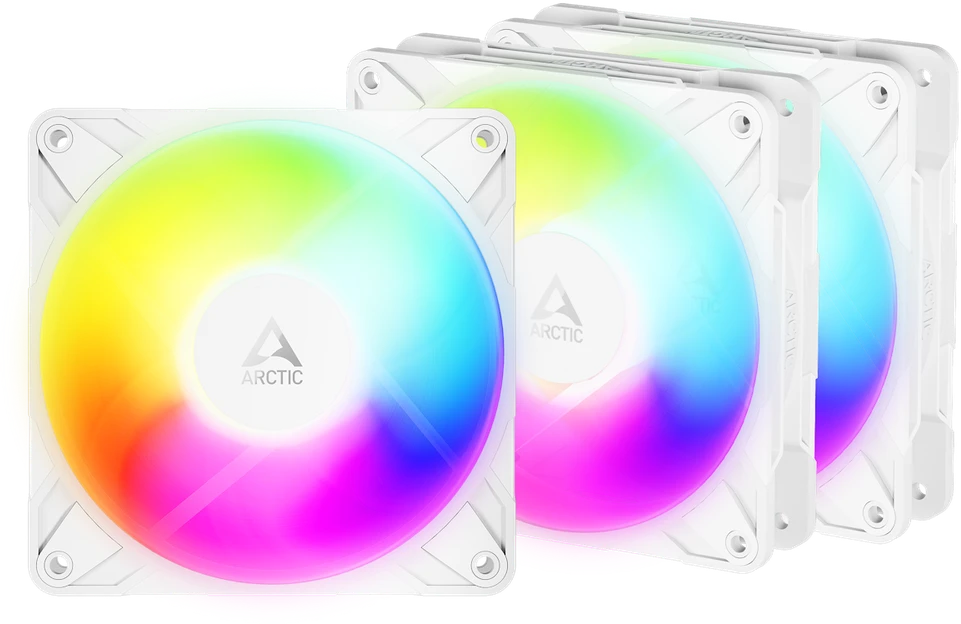 ARCTIC P12 Pro 120mm balti aušintuvai, 3 vnt. komplektas