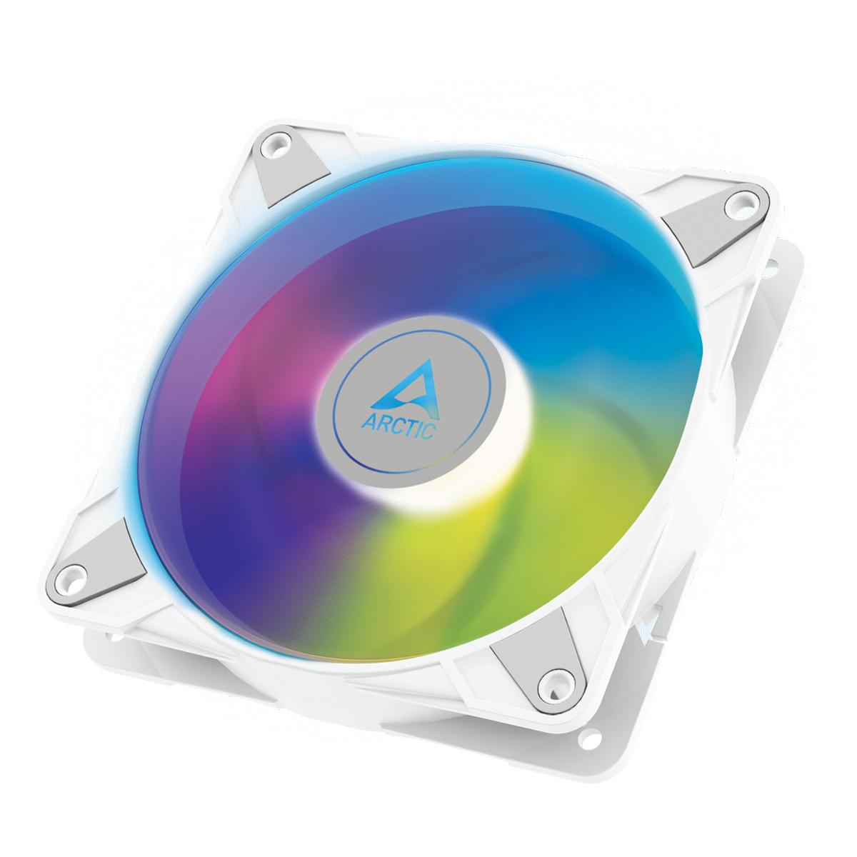 Svarstyklės Arctic P12 PWM PST A-RGB ventiliatorius, baltas - 120 mm, 3 vnt. pakuotėje