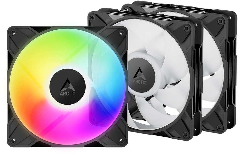 ARCTIC P14 Pro ventiliatorių rinkinys su RGB apšvietimu