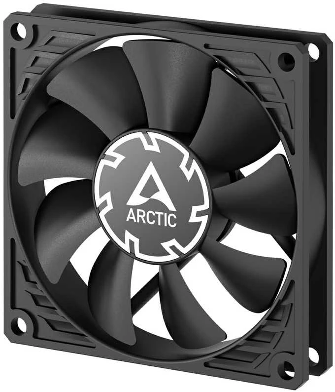 ARCTIC P8 Slim PWM PST korpuso ventiliatorius, 4-pin, 80mm, juodas