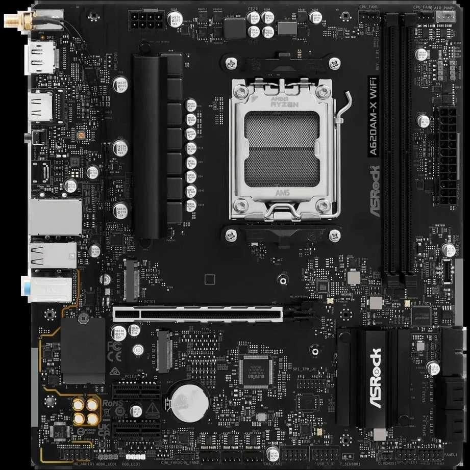 Pagrindinė plokštė Asrock A620AM-X WiFi AMD A620A Socket AM5 micro ATX